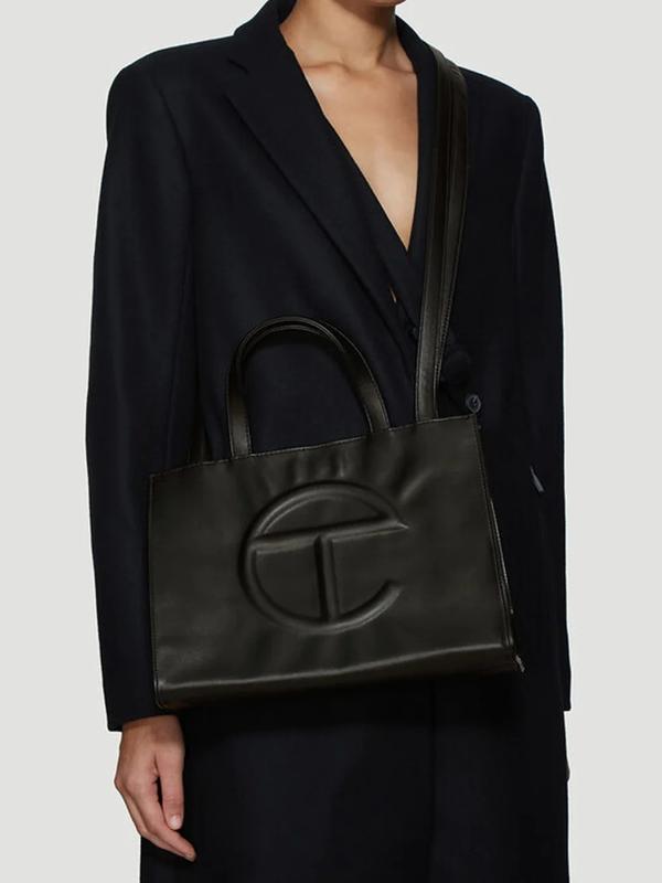 Telfar black medium shopping bag  - Perfect for Grocery and Travel