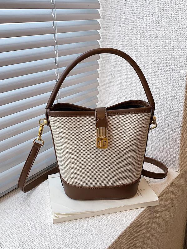 Fashionable Plain Pu Leather Handbag, Casual Versatile Shoulder Bag with Adjustable Strap, Simple All-match Bag for Daily Life for Women & Girls