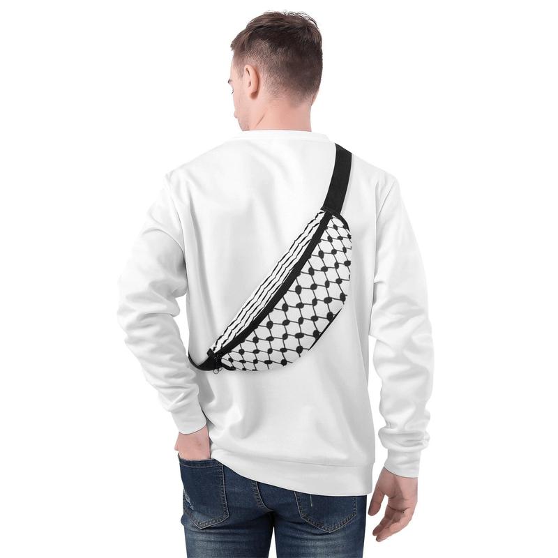 Adjustable Keffiyeh Fanny Pack – Versatility and Style on the Go