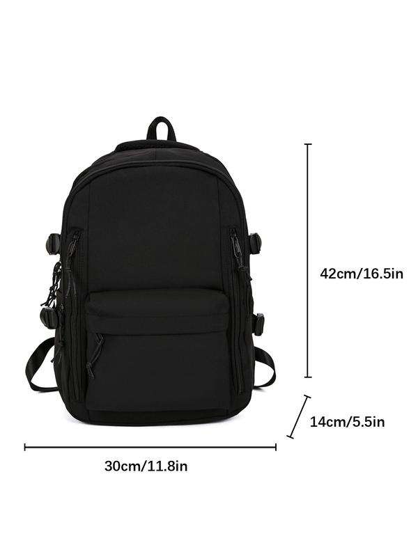 2024 New Style Solid Color Large Capacity Backpack, Waterproof Backpack for Daily Travel Work Commute, Travel Backpack for Girls, Casual Computer Backpack for Men