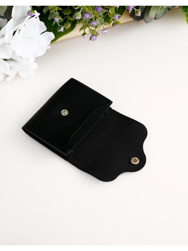 Women's Preppy Style Plain Color Card Holder, Casual Trendy Versatile Card Holder for Women & Girls, Fashionable Card Holder for Daily Use