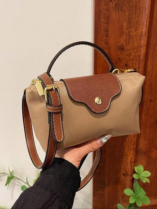 Women's Elegant Minimalist Handbag, Fashionable Solid Color Crossbody Bag, Versatile Handbag for Daily Outings, Office Workers Commuting, Shopping Malls, Party