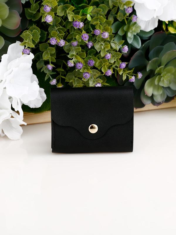 Women's Preppy Style Plain Color Card Holder, Casual Trendy Versatile Card Holder for Women & Girls, Fashionable Card Holder for Daily Use