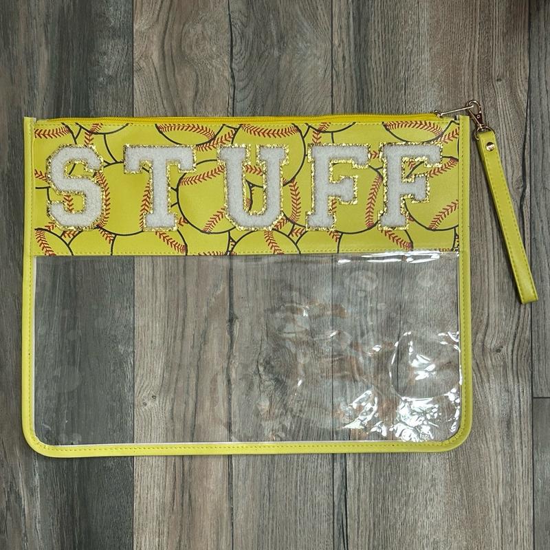 Softball XL STUFF Pouch with Wristlet