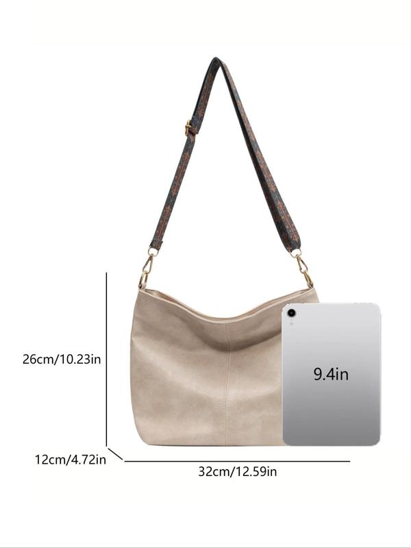 Women's Elegant Retro Crossbody Bag, Fashionable Large Capacity Shoulder Bag for Work & Daily Used, Casual Trendy Versatile High-quality Daily Commuting Bag