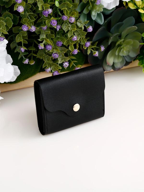 Women's Preppy Style Plain Color Card Holder, Casual Trendy Versatile Card Holder for Women & Girls, Fashionable Card Holder for Daily Use