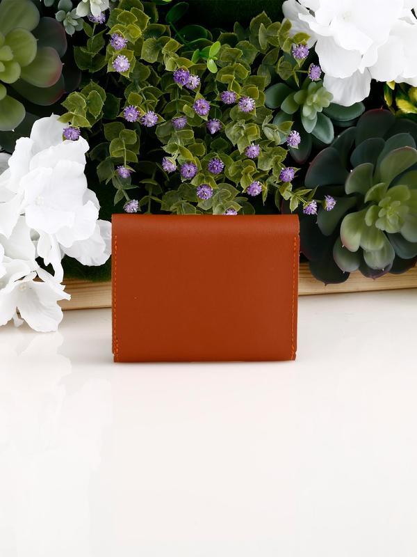 Women's Preppy Style Plain Color Card Holder, Casual Trendy Versatile Card Holder for Women & Girls, Fashionable Card Holder for Daily Use