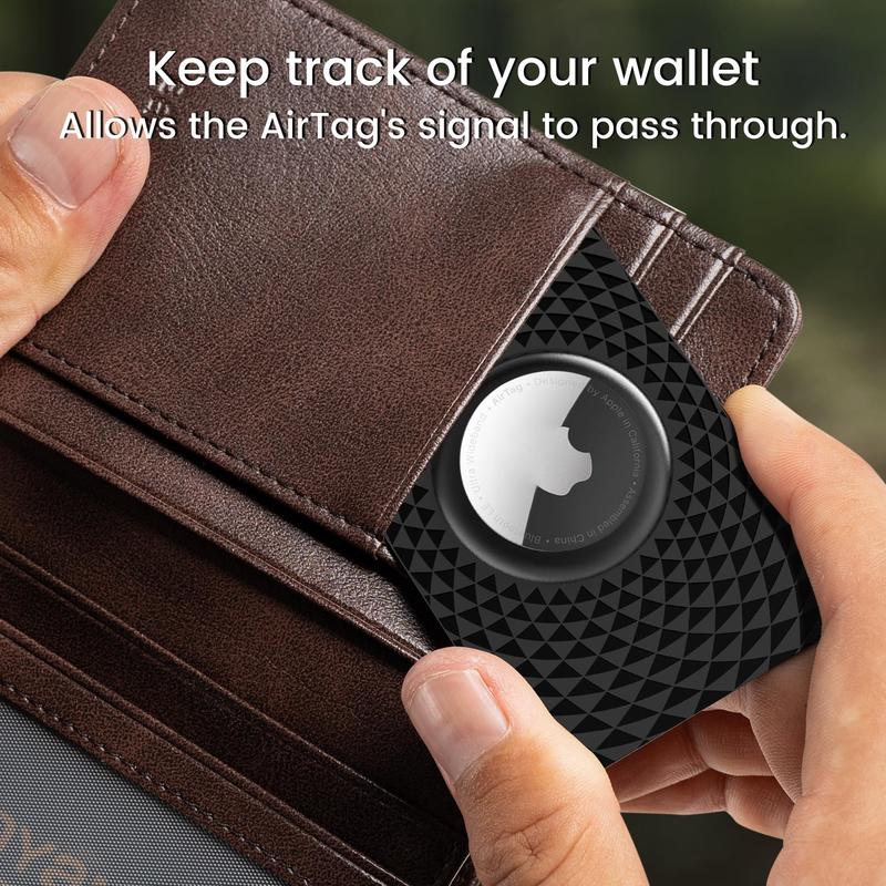 Air Tag Protective Case, Wallet Case for Air Tag, Tracker Holder for Air Tag Locator GPS Finder, Air Tag Case for Wallet, Anti-loss Card Holder