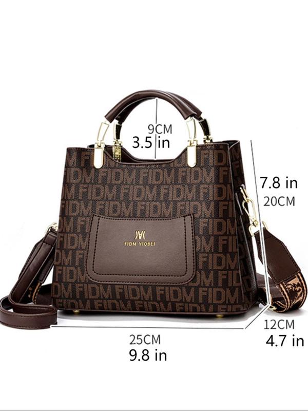 Women's Fashionable Bow Decorated Handbag & Wristlet & Card Holder, Casual Versatile Pu Leather Bag Set, Trendy High-quality Daily Commuting Bag Set