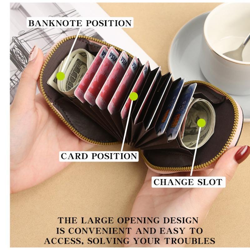 Avocado Design Zipper Card Holder, 1 Count Multi Slot Portable Coin  Storage Bag, Home Organizer for Women & Girls