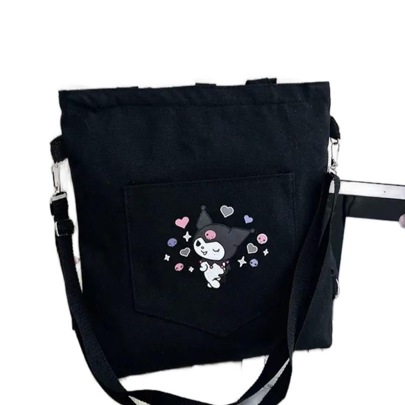 Kuromi Tote  Shoulder Bag made in a beautiful canvas material. Makes a  perfect gift.