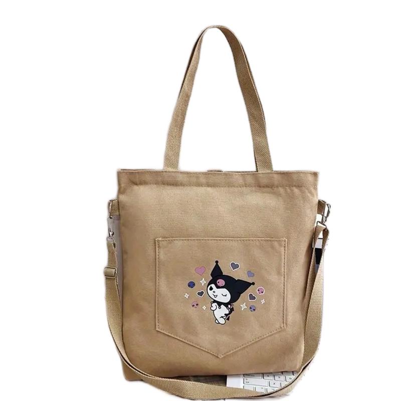 Kuromi Tote  Shoulder Bag made in a beautiful canvas material. Makes a  perfect gift.