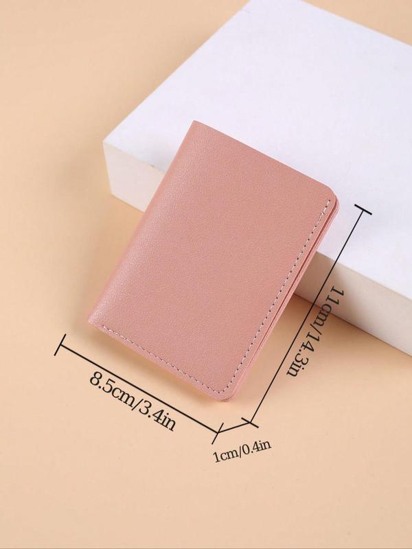 Men's Pu Leather Snap Button Short Wallet, Portable Multi Card Slots Bifold Card Holder, Cash Bank Card Id Credit Card Storage, for Men and Women