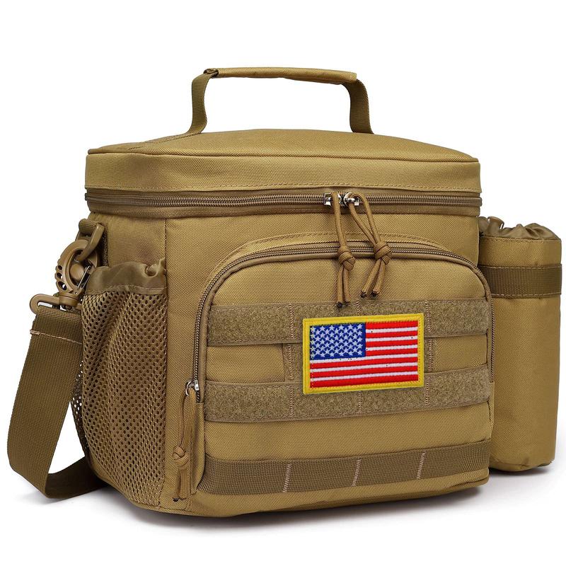 Tactical Lunch Box for Men, 12L 20L 25L MOLLE Lunch Bag Adult Insulated lunchbox, Large Durable Leakproof Cooler, for Work Camping Fishing