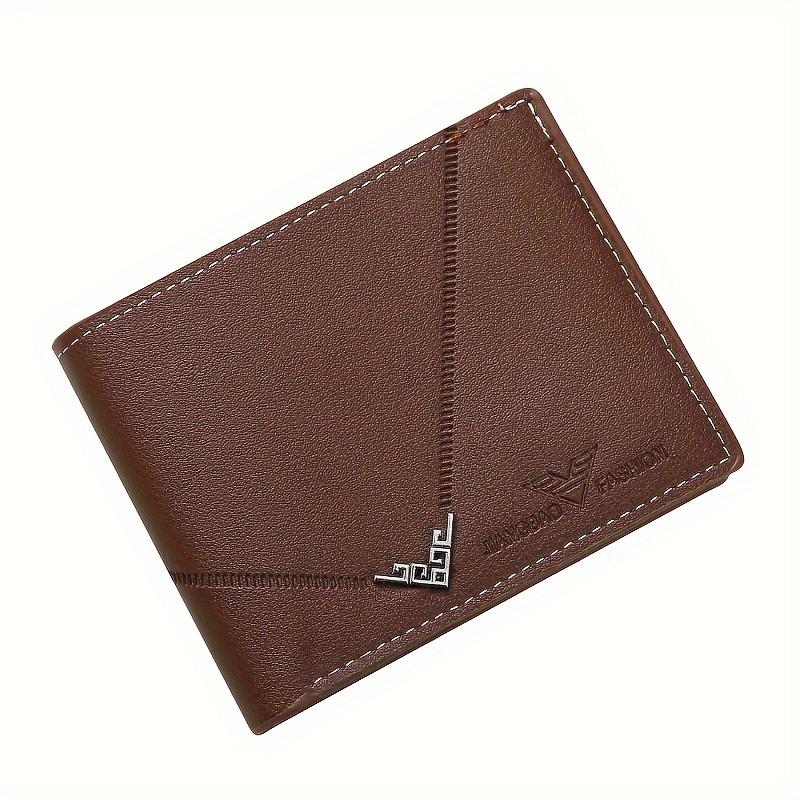 Men's Short Wallet, Bifold Credit Card Holder Wallet With ID Window