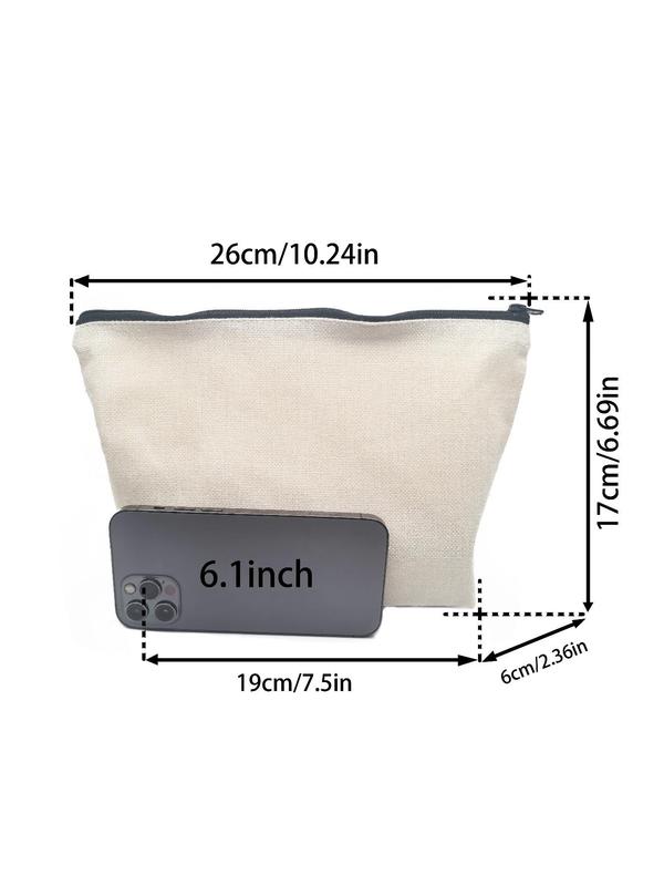 2024 New Style Portable Zipper Makeup Bag, Letter Pattern Storage Bag, Electronic Product Tool & Accessories Storage Bag, Travel Cosmetic Organizer Pouch