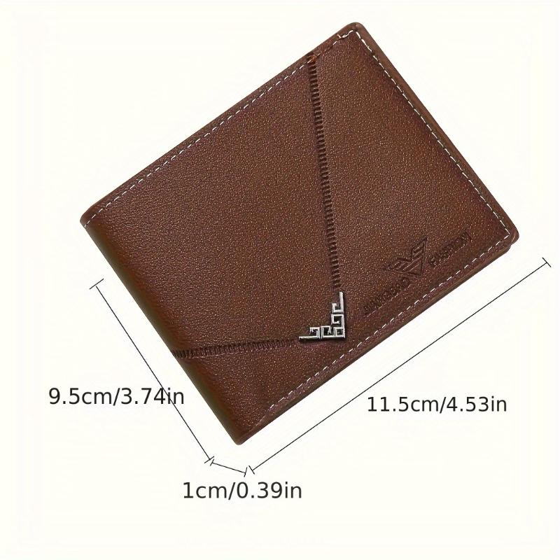 Men's Short Wallet, Bifold Credit Card Holder Wallet With ID Window