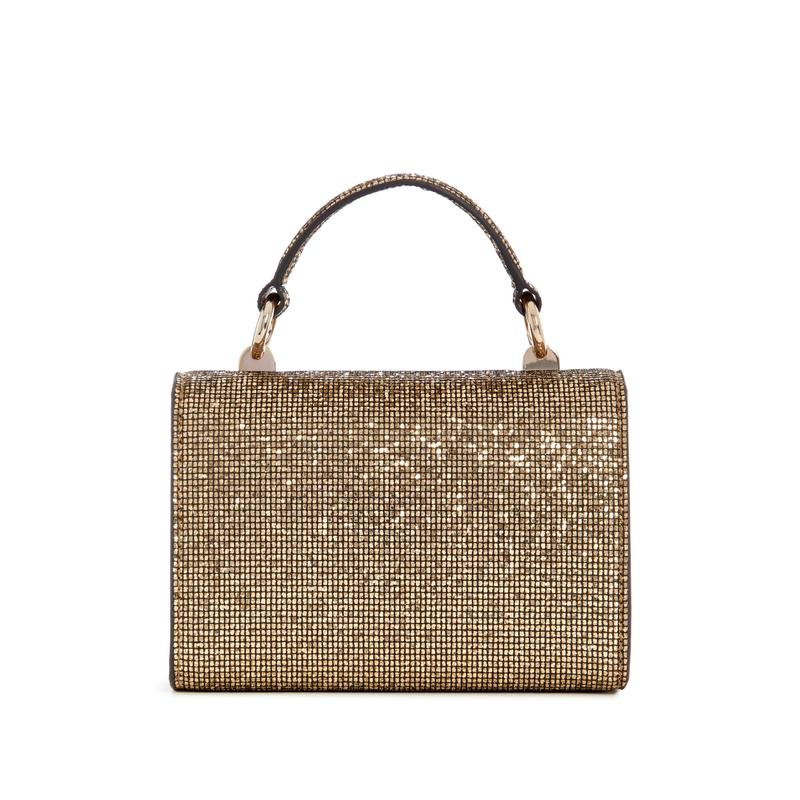 GUESS Unisex Zalina Mini Glitter Top-Handle Bag