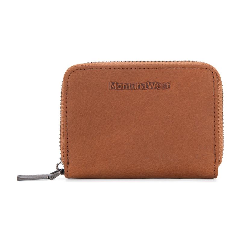 Montana West Casual Versatile Leather Credit Card Holder Zipper Wallet With 11 Card Slots