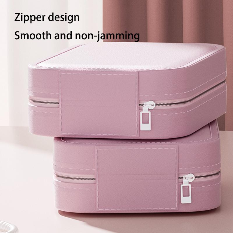 Portable Cosmetic Storage Box with LED Light, Large Capacity Cosmetic Storage Box, Travel Makeup Bag with Mirror, Beauty & Personal Care Travel Cosmetic Organizer