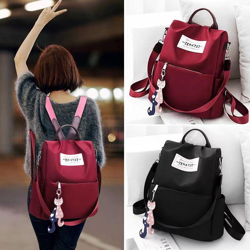 Backpack Bags Women's Fashion New School Bag Multi-Functional Waterproof and Anti-Theft Ladies Dual-Use Travel Bags Backpack