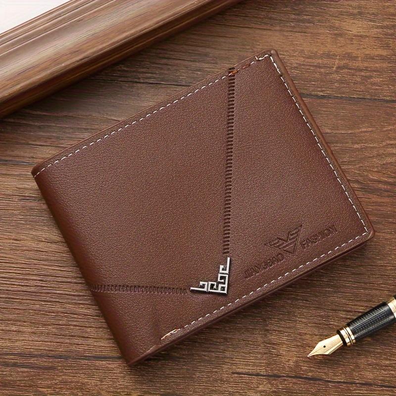 Men's Short Wallet, Bifold Credit Card Holder Wallet With ID Window