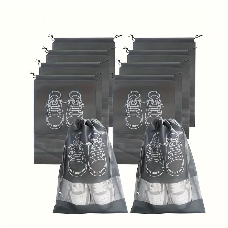 10PCs Portable Dustproof Travel Shoes Storage Bag-Nonwoven Fabric Storage Box for Cleaning Ordered Shoes Organiser