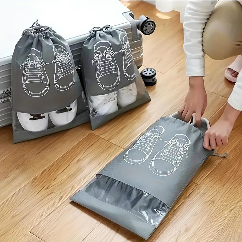 10PCs Portable Dustproof Travel Shoes Storage Bag-Nonwoven Fabric Storage Box for Cleaning Ordered Shoes Organiser