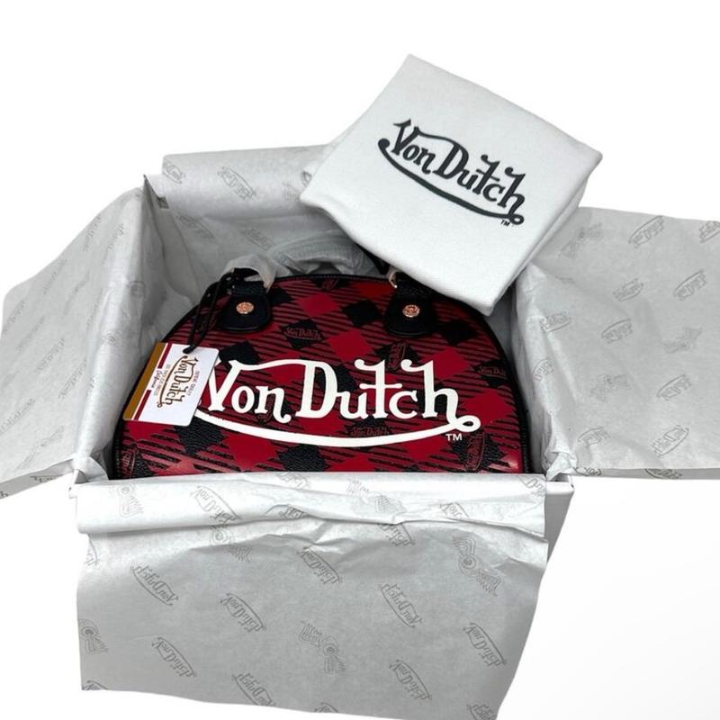 VON DUTCH BOWLING STYLE HANDBAG