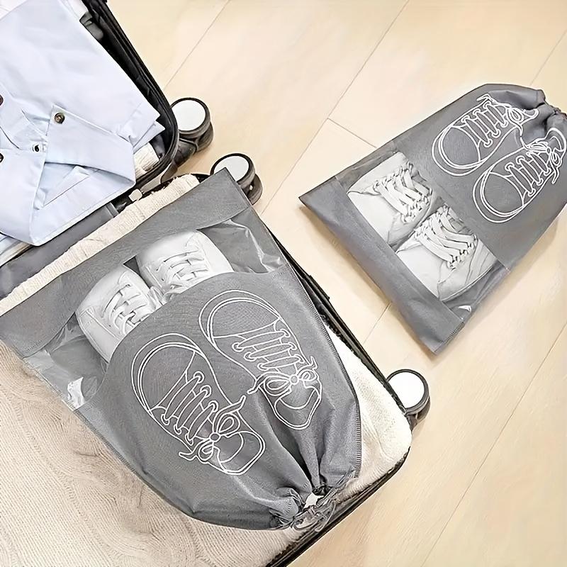 10PCs Portable Dustproof Travel Shoes Storage Bag-Nonwoven Fabric Storage Box for Cleaning Ordered Shoes Organiser