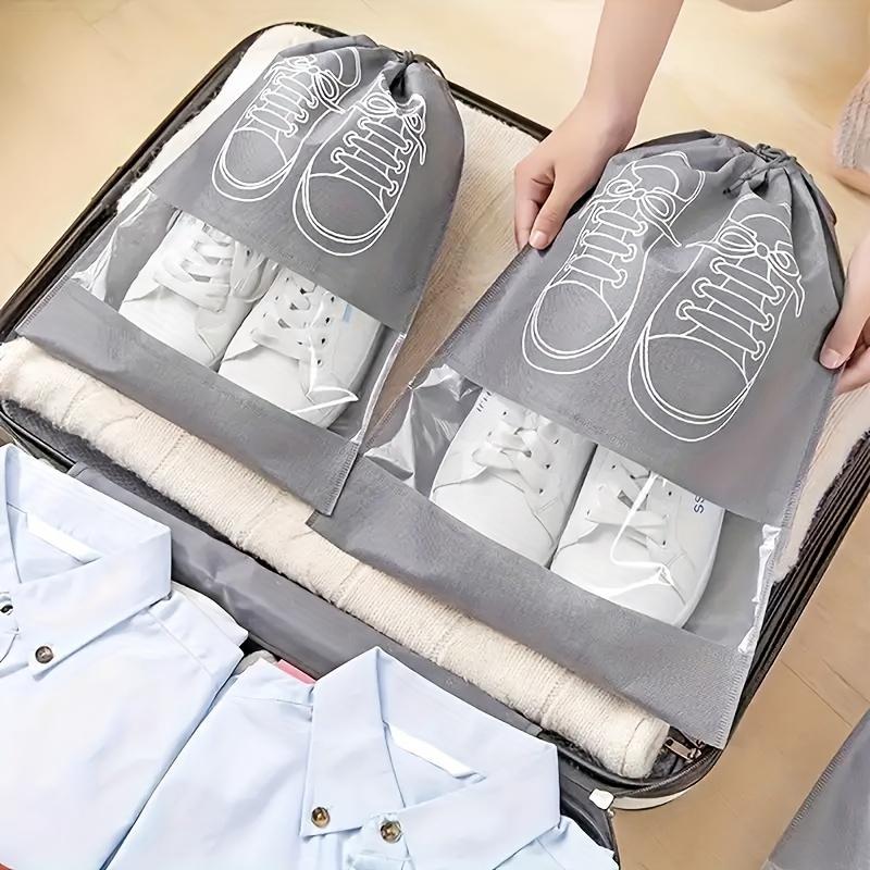 10PCs Portable Dustproof Travel Shoes Storage Bag-Nonwoven Fabric Storage Box for Cleaning Ordered Shoes Organiser