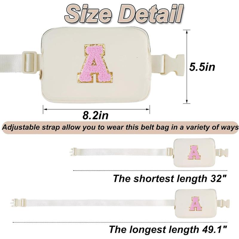 Waist Bag Crossbody Bag Waist Bag Cute and Fashionable Item | Cream, A