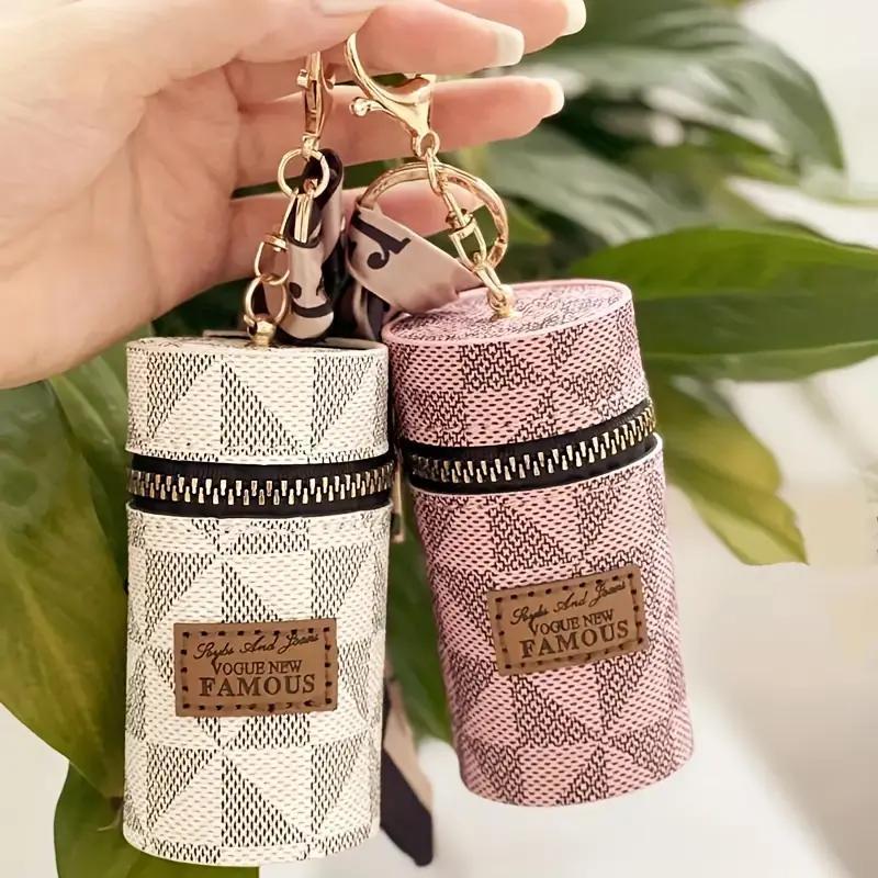 Vintage Style Mini Storage Bag, Multi-functional Coin Purse with Random Scarves, Portable Storage Bag for Earphone, Key, Lipstick, Home Organizer