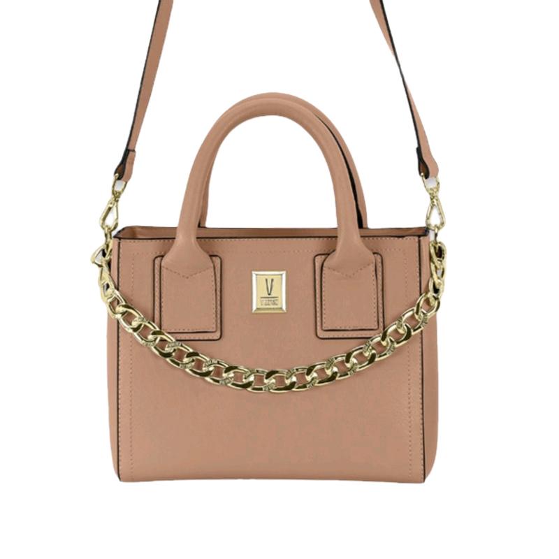 Vizzano Luxe Chain Bag with Gold Accents shoulder purse crossbody handbag fashionable heart