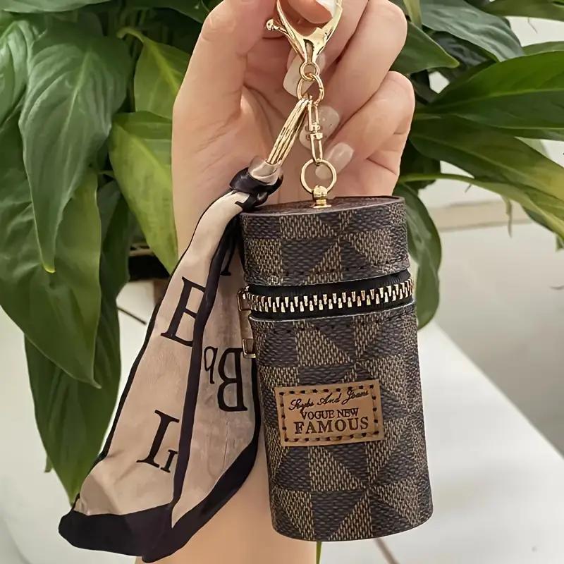 Vintage Style Mini Storage Bag, Multi-functional Coin Purse with Random Scarves, Portable Storage Bag for Earphone, Key, Lipstick, Home Organizer