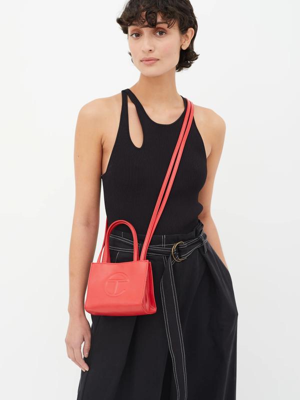 NWT Telfar Red small shopping bag