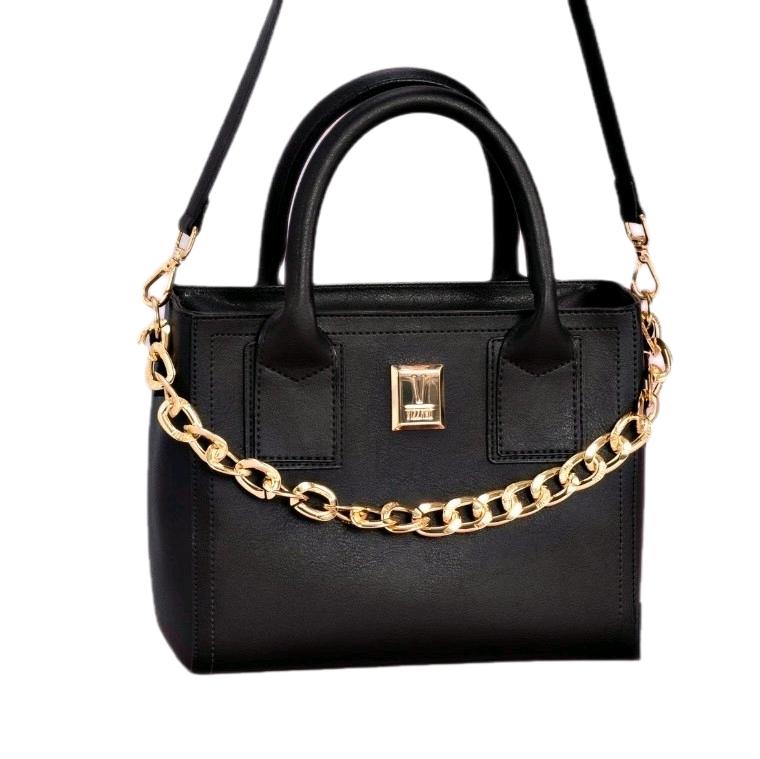 Vizzano Luxe Chain Bag with Gold Accents shoulder purse crossbody handbag fashionable heart