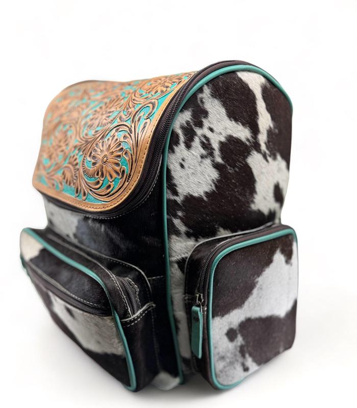 The Ultimate Leather Tooled & Hairon Backpack