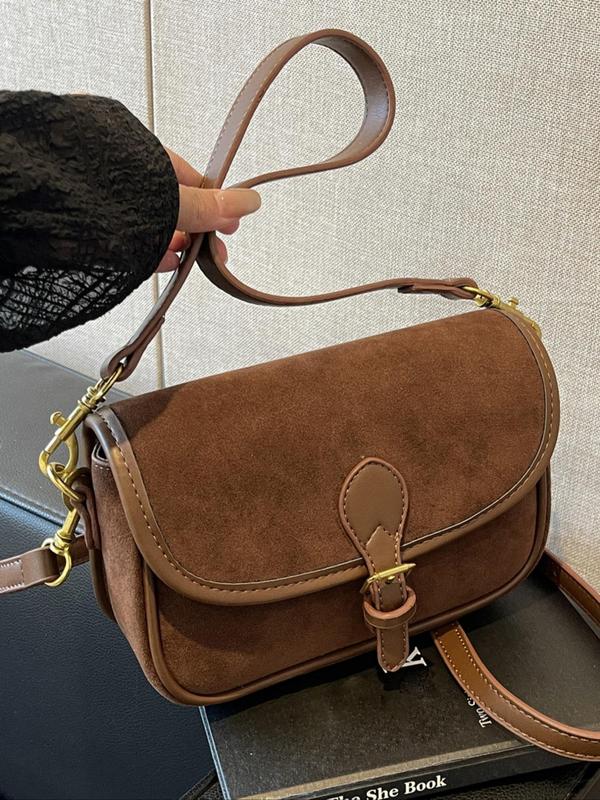 Women's Elegant Solid Color Crossbody Bag, Fashionable PU Leather Shoulder Bag for Daily Used, Casual Trendy Versatile High-quality Daily Commuting Bag