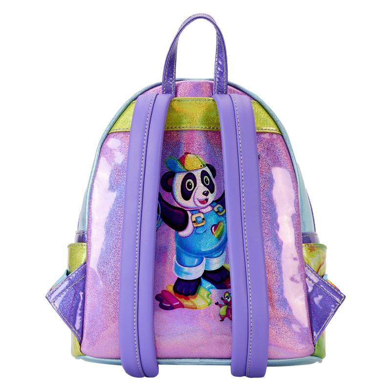 Lisa Frank Holographic Glitter Color Block Mini Backpack