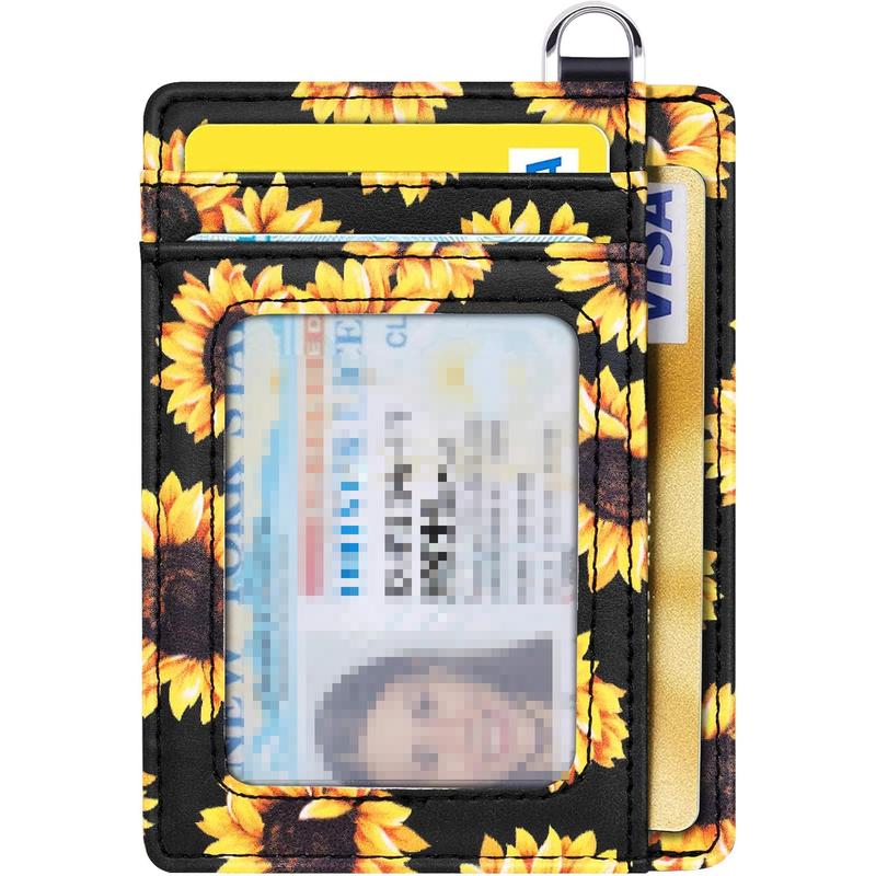 Slim Front Pocket Wallet RFID ID Card Holder Cute Small Wallet with for Women