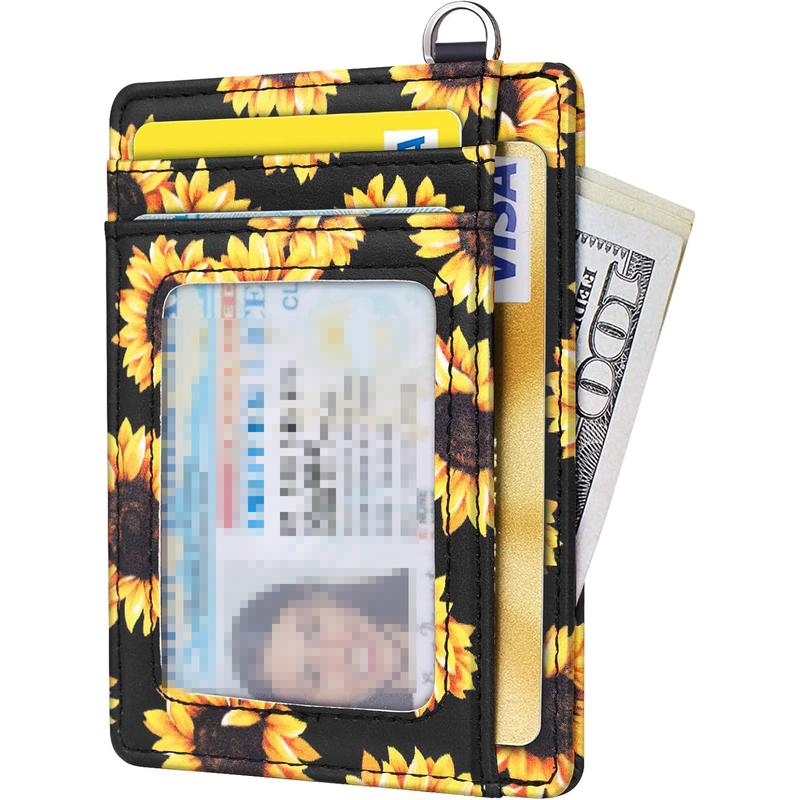 Slim Front Pocket Wallet RFID ID Card Holder Cute Small Wallet with for Women