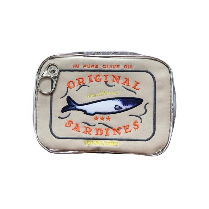 Sardine Pattern Storage Bag, Cute Makeup Bag, Creative and Convenient Cosmetic Bag for Men and Women