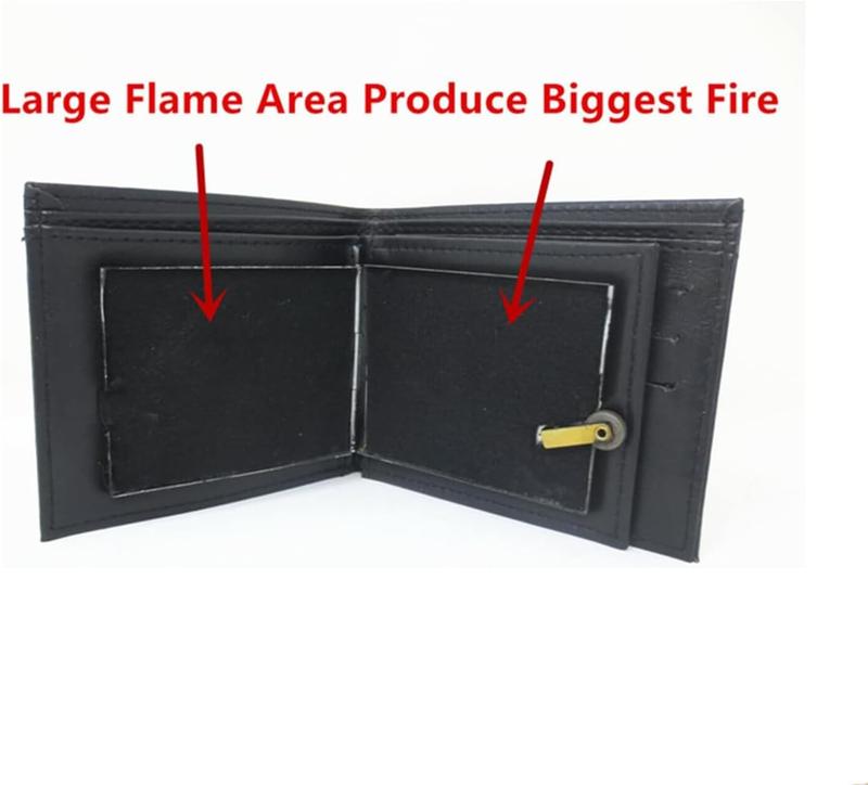 Fire Flaming Wallet, Leather - Men's Leather Wallet