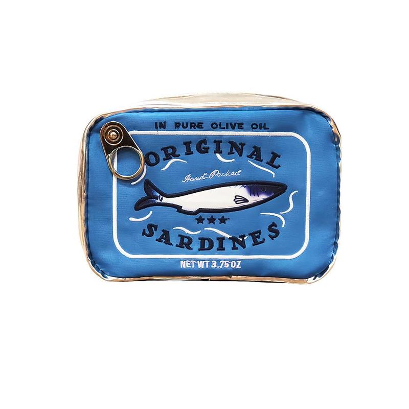 Sardine Pattern Storage Bag, Cute Makeup Bag, Creative and Convenient Cosmetic Bag for Men and Women