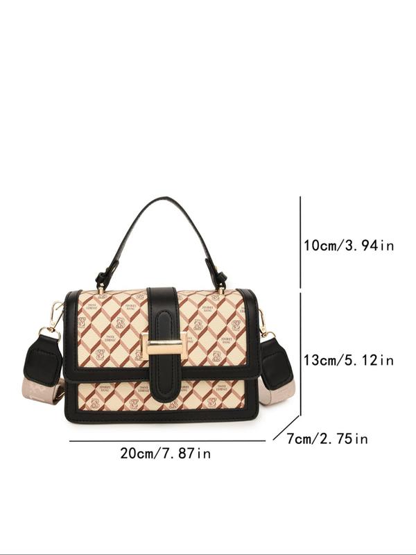 Women's Fashionable PU Leather Crossbody Bag, 2024 New Style Casual Versatile Shoulder Bag for Daily Used, Trendy High-quality Daily Commuting Bag, Girl Fashionable Bag