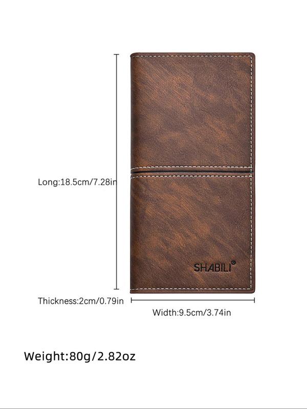 Men's Business Fashion Letters Print Zipper Long Wallet, Simple Multi Card Slot Multi-functional Phone Wallet, Casual Trendy Versatile High-quality Daily Wallet