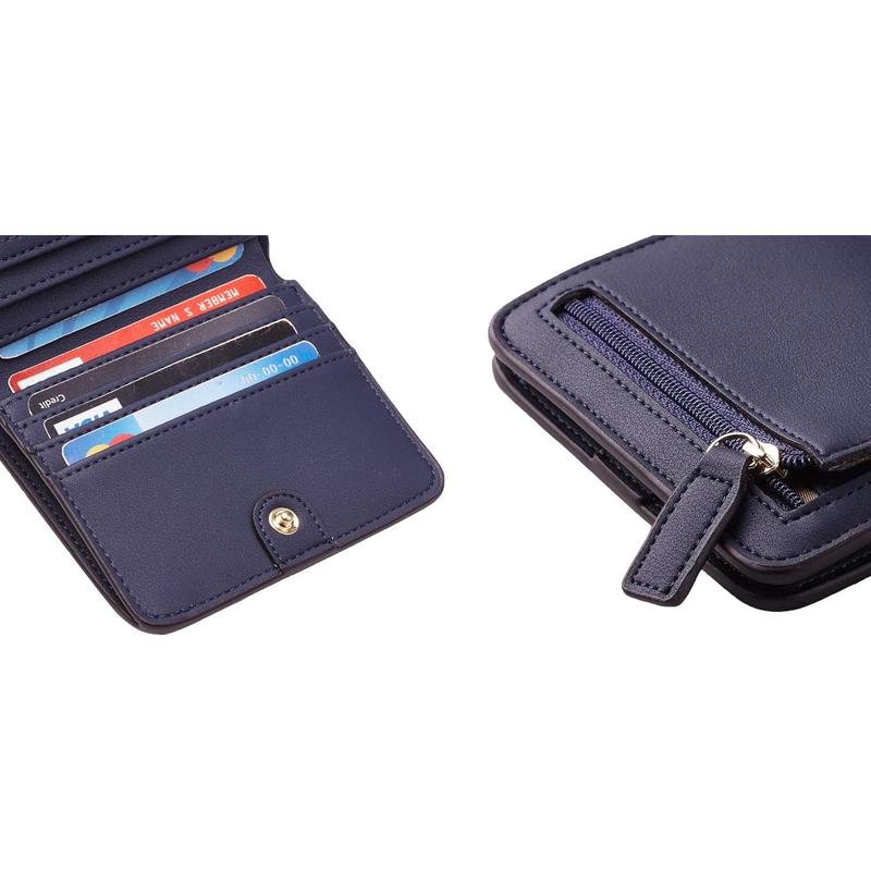 Wallet Women Rfid Blocking Small Compact Bifold Luxury Leather Pocket Wallet Ladies Mini Purse with ID Window