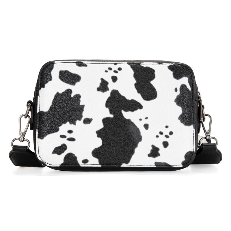 Wrangler Hot Sale Cow Print Crossbody Bag for Women Western Cowgirl Crossbody Purses with Guitar Strap