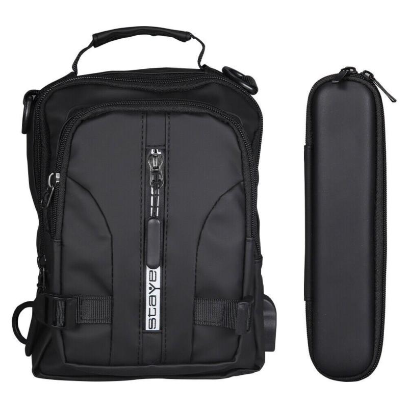 Men's Sling Chest Bag Waterproof Anti-theft Shoulder Crossbody Backpack USB Gift